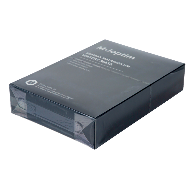 Box wrapped with transparent film by the LS-300S overwrapping machine