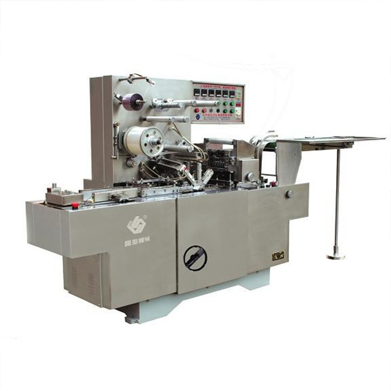 Cosmetics BOPP(OPP) Automatic Overwrapping Machine With Tear Tape LS-180